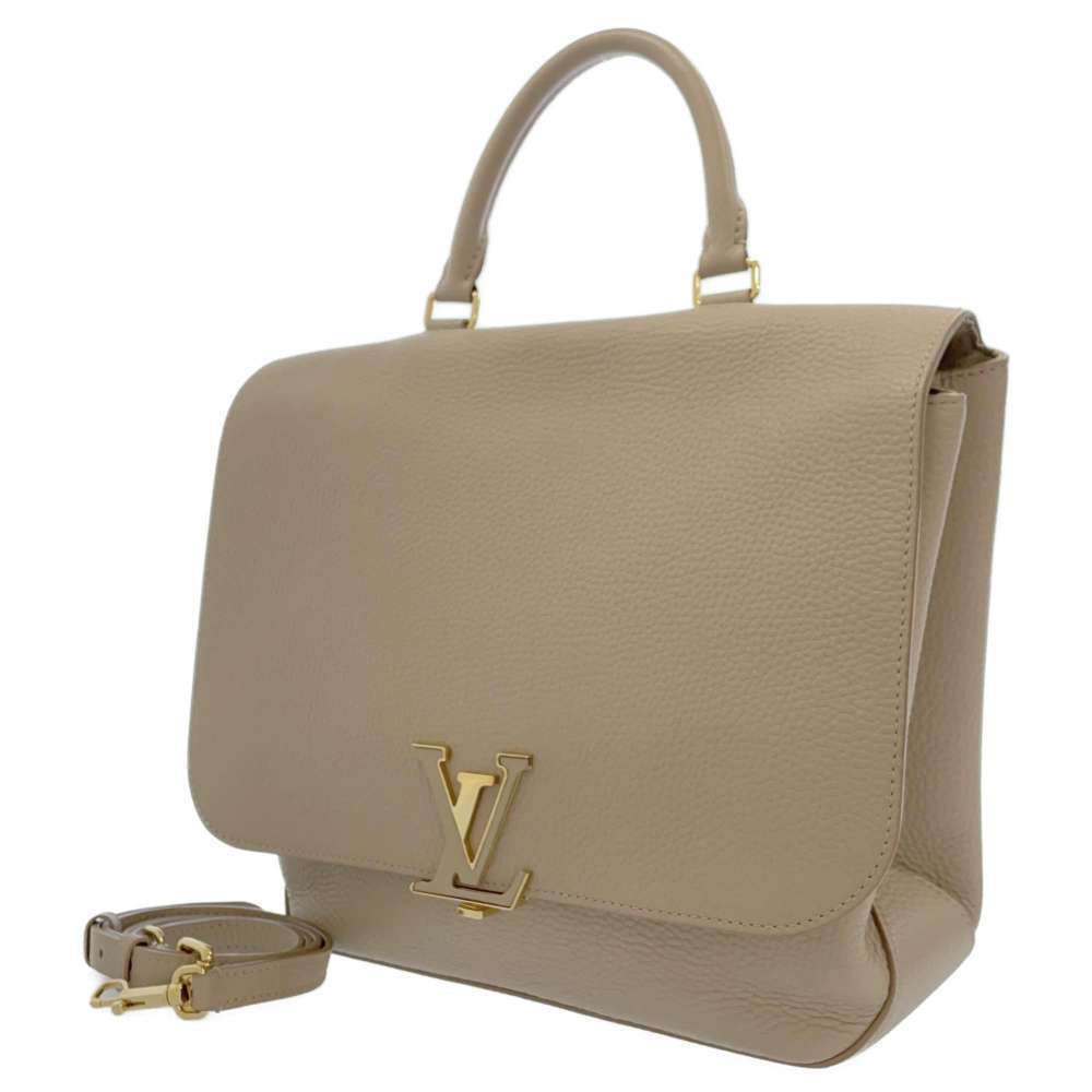 Louis Vuitton handbag Taurillon leather Volta shoulder bag Greige Gray